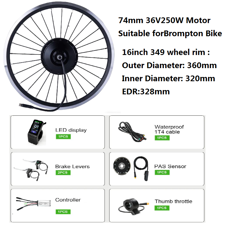Ebike Conversion Kit 72V 3000W - Kits de conversión de bicicleta eléctrica