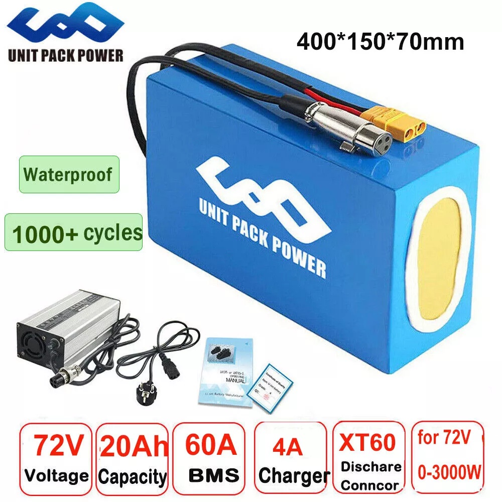 Electric Bicycle Battery 72V 30Ah - Paquete de batería para bicicleta eléctrica