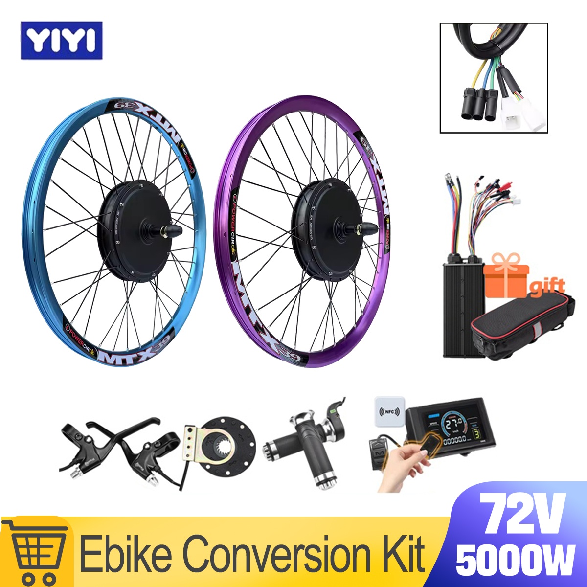 Nuevo Kit de Conversión para B - Ebike Conversion Kit 72V 3000W reseña y precio