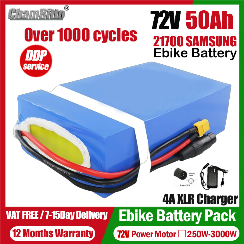 Batería para bicicleta eléctri - Electric Bicycle Battery 72V 30Ah reseña y precio
