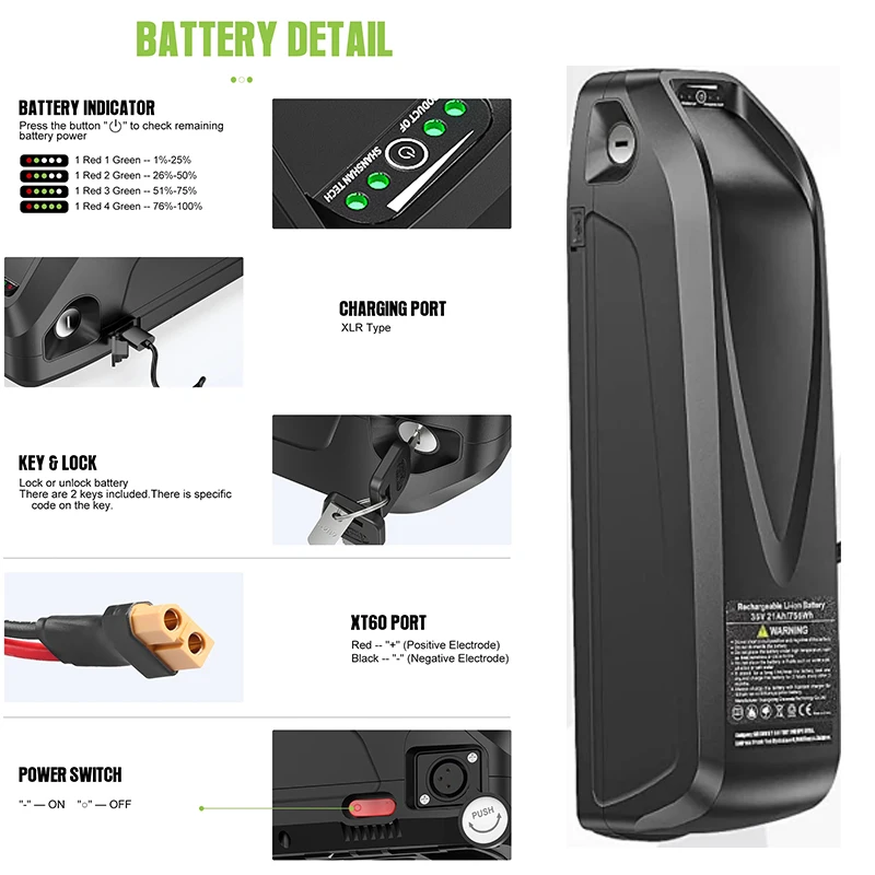 Batería Hailong para Bicicleta - Ebike Battery 48V 20Ah Hailong reseña y precio